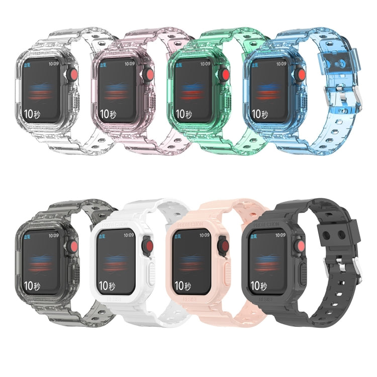 Glacier Transparent TPU Integrated Watch Band Watch Band For Apple Watch Series 7 41mm(Transparent)