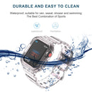 Glacier Transparent TPU Integrated Watch Band Watch Band For Apple Watch Series 7 45mm(Transparent Pink)