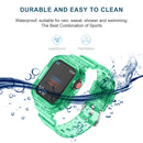 Glacier Transparent TPU Integrated Watch Band Watch Band For Apple Watch Series 7 45mm(Transparent Green)