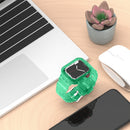 Glacier Transparent TPU Integrated Watch Band Watch Band For Apple Watch Series 7 45mm(Transparent Green)