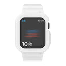 Glacier Transparent TPU Integrated Watch Band Watch Band For Apple Watch Series 7 45mm (White)