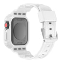 Glacier Transparent TPU Integrated Watch Band Watch Band For Apple Watch Series 7 45mm (White)