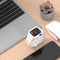 Glacier Transparent TPU Integrated Watch Band Watch Band For Apple Watch Series 7 45mm (White)
