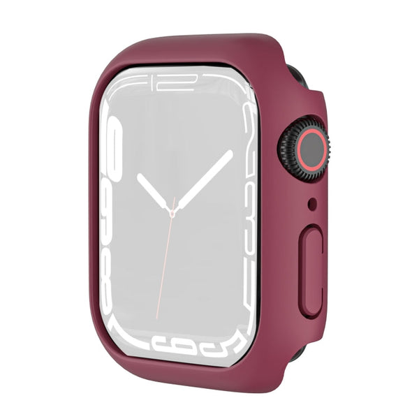 Shockproof TPU Protective Case For Apple Watch Series 7 41mm(Dark Red)