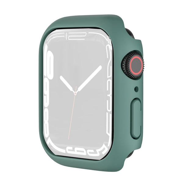 Shockproof TPU Protective Case For Apple Watch Series 7 41mm(Lake Green)