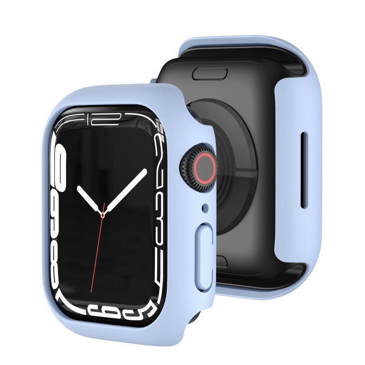 Shockproof TPU Protective Case For Apple Watch Series 7 41mm(Light Blue)