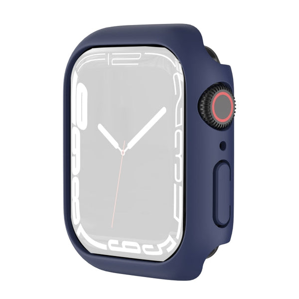 Shockproof TPU Protective Case For Apple Watch Series 7 41mm(Dark Blue)
