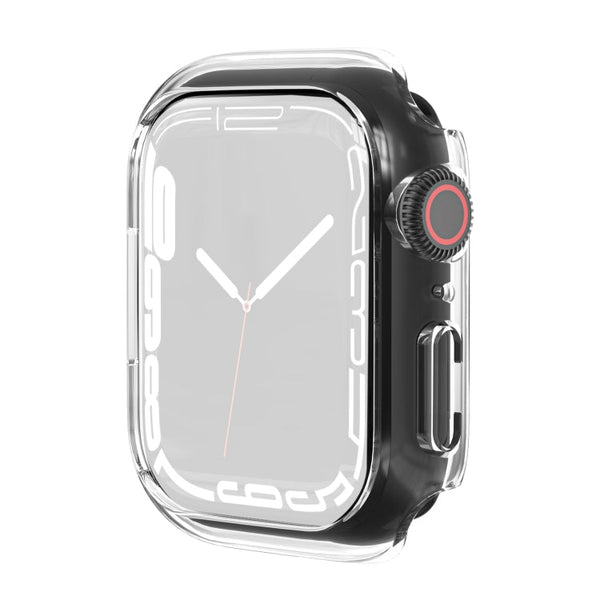 Shockproof TPU Protective Case For Apple Watch Series 7 41mm(Transparent)