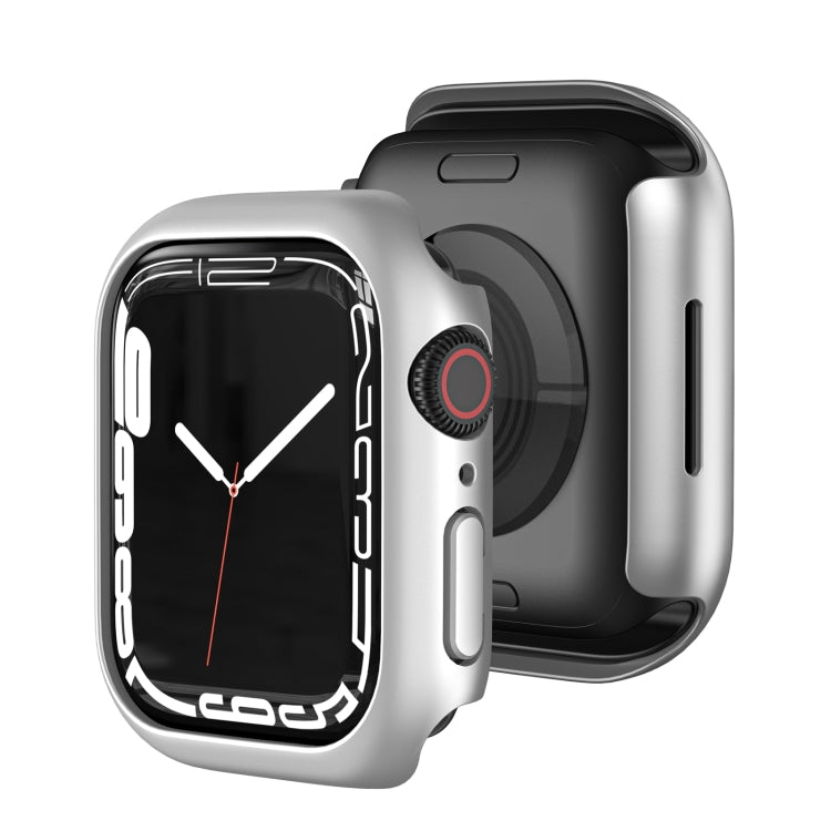 Shockproof TPU Protective Case For Apple Watch Series 7 41mm(Silver)