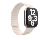 Integrated Silicone Strap Watch Band For Apple Watch Series 8&7 41mm / SE 2&6&SE&5&4 40mm / 3&2&1 38mm(Starlight)