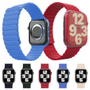 Integrated Silicone Strap Watch Band For Apple Watch Series 8&7 41mm / SE 2&6&SE&5&4 40mm / 3&2&1 38mm(Starlight)