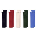 Integrated Silicone Strap Watch Band For Apple Watch Series 8&7 41mm / SE 2&6&SE&5&4 40mm / 3&2&1 38mm(Starlight)