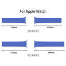 Integrated Silicone Strap Watch Band For Apple Watch Series 8&7 41mm / SE 2&6&SE&5&4 40mm / 3&2&1 38mm(Starlight)