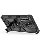 For Samsung Galaxy S22 Ultra 5G Armor Shockproof TPU + PC Magnetic Protective Phone Case with Holder(Rose Gold)