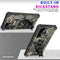 For Samsung Galaxy S22 Ultra 5G Camouflage Armor Shockproof TPU + PC Magnetic Protective Phone Case with Holder(Army Green)