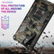 For Samsung Galaxy S22 Ultra 5G Camouflage Armor Shockproof TPU + PC Magnetic Protective Phone Case with Holder(Army Green)