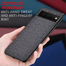 For Google Pixel 6 Shockproof Cloth Texture PC+ TPU Protective Case(Light Blue)