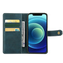 Copper Buckle Horizontal Flip Leather Phone Case with Holder & Card Slots & Wallet For iPhone X / XS(Green)