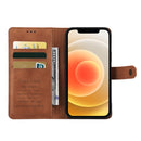 Copper Buckle Horizontal Flip Leather Phone Case with Holder & Card Slots & Wallet For iPhone X / XS(Brown)