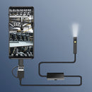 AN100 3 in 1 IP68 Waterproof USB-C / Type-C + Micro USB + USB Dual Cameras Industrial Digital Endoscope with 9 LEDs, Support Android System, Lens Diameter: 8mm, Length:5m Soft Cable
