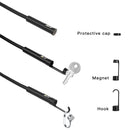 AN100 3 in 1 IP68 Waterproof USB-C / Type-C + Micro USB + USB Dual Cameras Industrial Digital Endoscope with 9 LEDs, Support Android System, Lens Diameter: 8mm, Length:5m Soft Cable