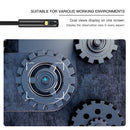 AN100 3 in 1 IP68 Waterproof USB-C / Type-C + Micro USB + USB Dual Cameras Industrial Digital Endoscope with 9 LEDs, Support Android System, Lens Diameter: 8mm, Length:10m Hard Cable