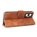 For OPPO Realme GT Neo2 Solid Color Skin Feel Magnetic Buckle Horizontal Flip Calf Texture PU Phone Case(Brown)