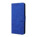 For OPPO Realme GT Neo2 Solid Color Skin Feel Magnetic Buckle Horizontal Flip Calf Texture PU Phone Case(Blue)