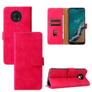 For Nokia G50 Solid Color Skin Feel Magnetic Buckle Horizontal Flip Calf Texture PU Phone Case(Rose Gold)
