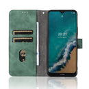 For Nokia G50 Solid Color Skin Feel Magnetic Buckle Horizontal Flip Calf Texture PU Phone Case(Green)