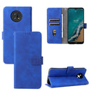 For Nokia G50 Solid Color Skin Feel Magnetic Buckle Horizontal Flip Calf Texture PU Phone Case(Blue)