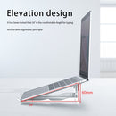 R-JUST BJ02-1 Foldable Round Glasses Shape Aluminum Alloy Laptop Stand(Silver)