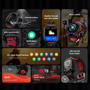 HOTWAV C1 1.69 inch Full Touch Screen Smart Watch, IP67 Waterproof Support Heart Rate & Blood Oxygen Monitoring / Multiple Sports Modes(Red)