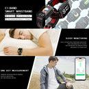 HOTWAV C1 1.69 inch Full Touch Screen Smart Watch, IP67 Waterproof Support Heart Rate & Blood Oxygen Monitoring / Multiple Sports Modes(Orange)