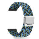 22mm Universal Metal Buckle Nylon Braided Watch Band(W Camouflage)