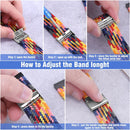 22mm Universal Metal Buckle Nylon Braided Watch Band(Pink)