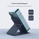NILLKIN MagSafe SnapBase Magnetic Stand for iPhone 12 / 13 Series(Leather Blue)