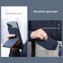 NILLKIN MagSafe SnapBase Magnetic Stand for iPhone 12 / 13 Series(Leather Blue)