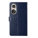 For Huawei P50 Pro Y Stitching Horizontal Flip Leather Phone Case with Holder & Card Slots & Wallet & Photo Frame(Blue)