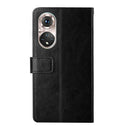 For Huawei P50 Pro Y Stitching Horizontal Flip Leather Phone Case with Holder & Card Slots & Wallet & Photo Frame(Black)