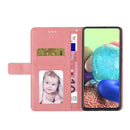 For Huawei P50 Pro Y Stitching Horizontal Flip Leather Phone Case with Holder & Card Slots & Wallet & Photo Frame(Rose Gold)