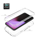 For Google Pixel 5 High Transparency Two-color Gradient PC + TPU Phone Protective Case(Transparent)