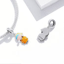 S925 Sterling Silver Cute Girl Pendant DIY Bracelet Necklace Accessories