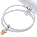 S925 Sterling Silver Cute Girl Pendant DIY Bracelet Necklace Accessories