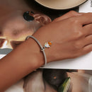 S925 Sterling Silver Cute Girl Pendant DIY Bracelet Necklace Accessories