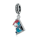S925 Sterling Silver Screamer Pendant DIY Bracelet Necklace Accessories