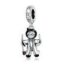 S925 Sterling Silver Magic Boy Pendant DIY Bracelet Necklace Accessories