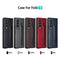 For Samsung Galaxy Z Fold3 5G GKK Foldable Litchi Texture PU + PC Phone Case with Pen Slot(Black)