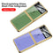 For Samsung Galaxy Z Flip3 5G GKK Elk Electroplating Glass Shell Film Integrated Phone Case(Emerald)