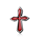 S925 Sterling Silver Dark Cross Ear Studs Women Earrings